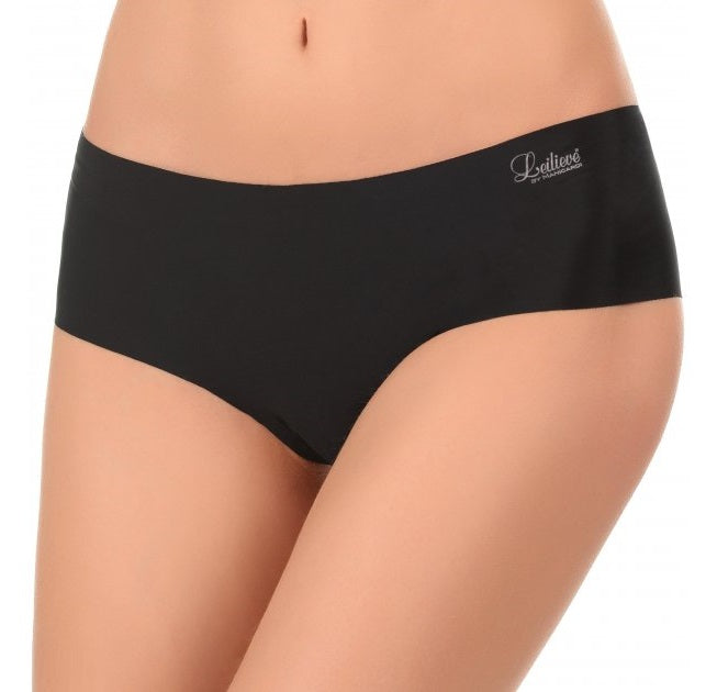 Leilieve's Invisible line shorty features a thin, supple elastic fabric with precise laser-cut edges to ensure an undetectable fit.