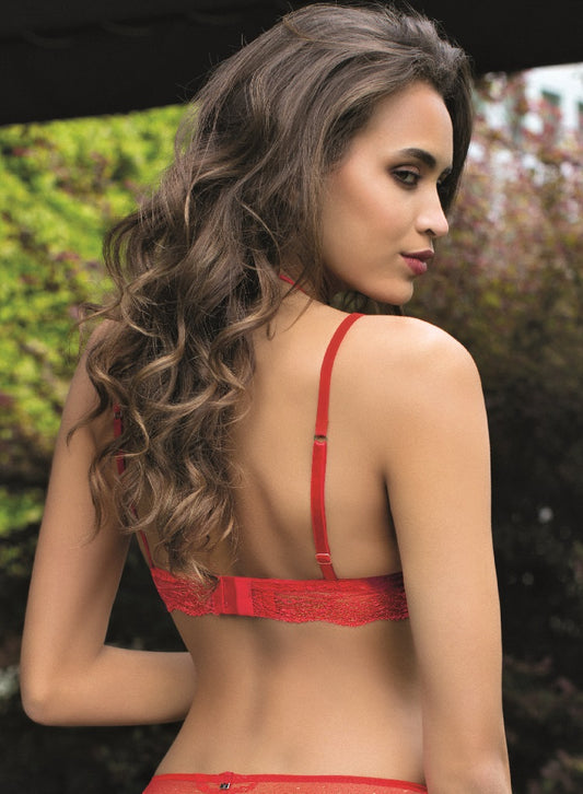 Unlined floral lace bralette by Leilieve from Italy.