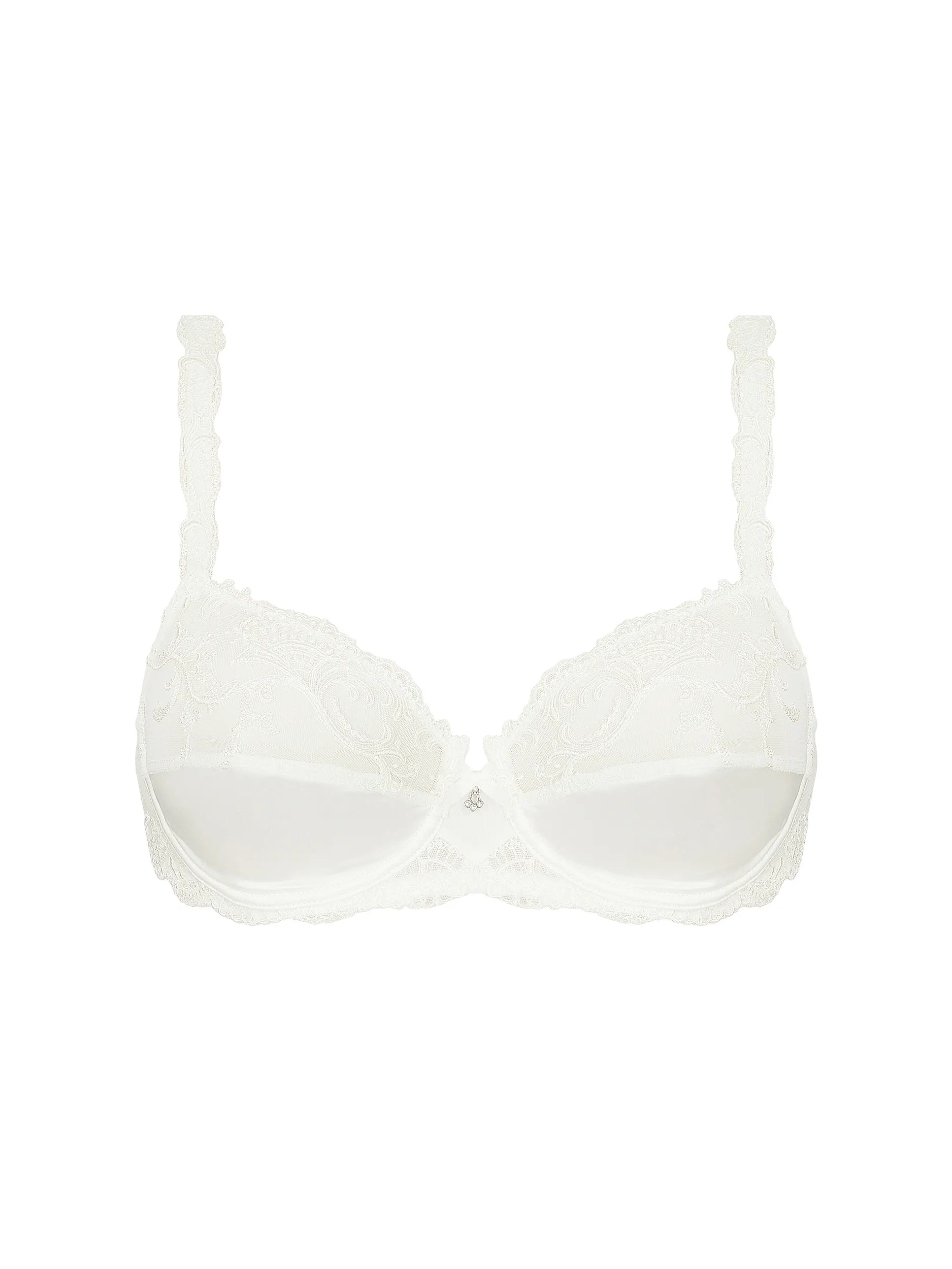 White bikini top on a white background