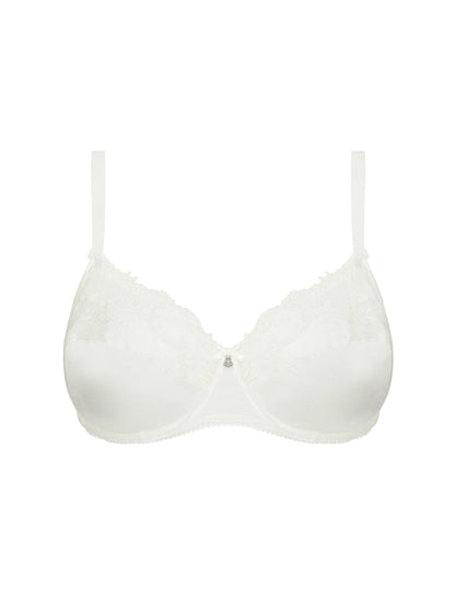 White bra on a white background