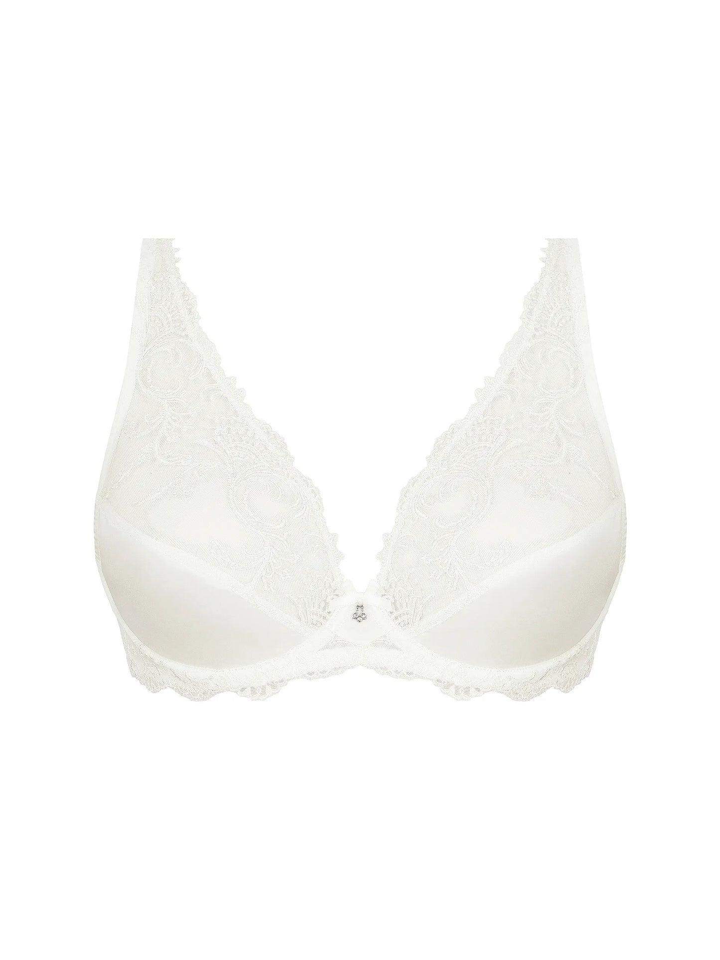 White bra on a white background