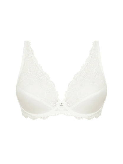 White bra on a white background