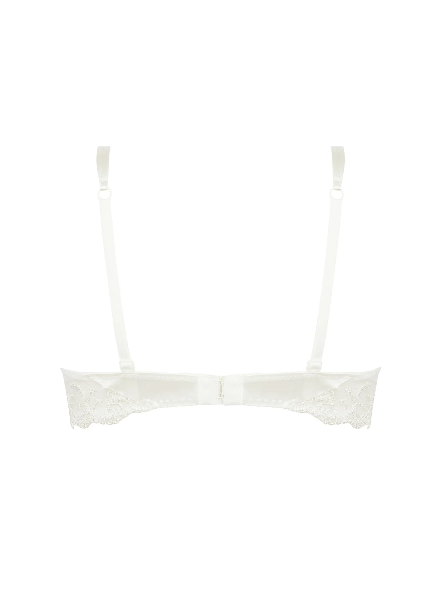 White bra on a white background