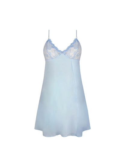 Dressing Floral Silk Nightie